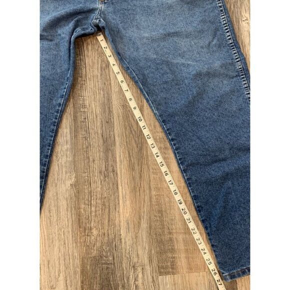 Wrangler Mens Authentic Jeans 42X30 Classic Fit Blue Denim Straight Leg 85900DW - Picture 8 of 11